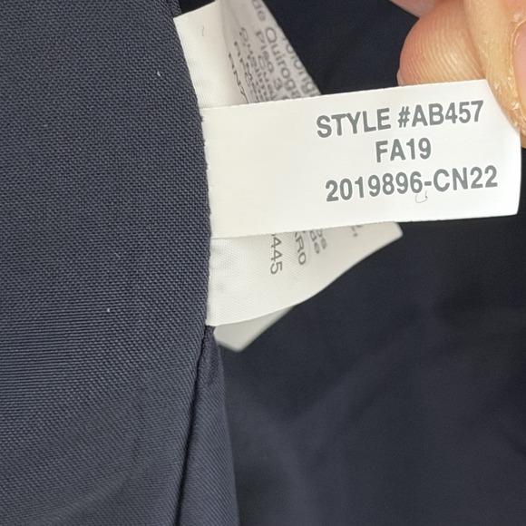 J Crew Womens Village Wool Blend Full Zip Coat Size 00 Navy Blue Classic Winter - Picture 8 of 8